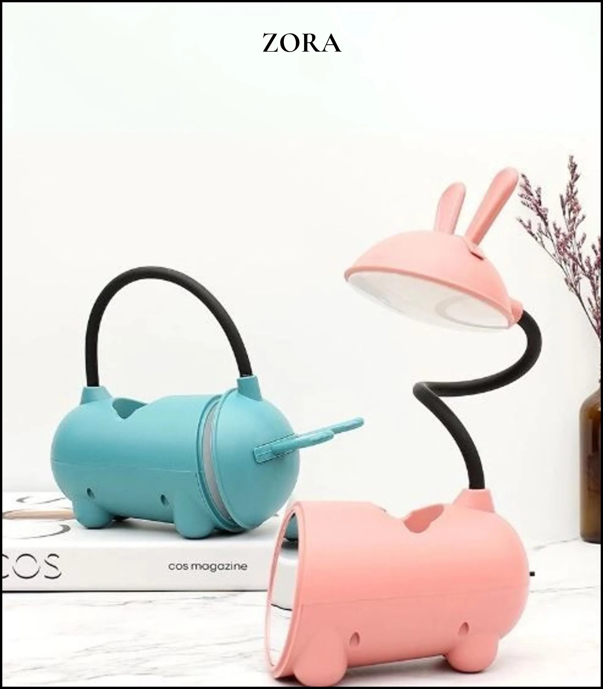 Đèn học để bàn hình thú – Có gương Đèn học để bàn hình thú – Có gương