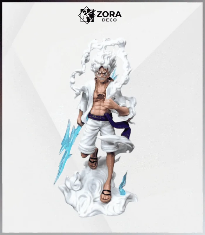 Mô hình OnePiece Luffy gear 5 trạng thái chiến đấu - Cao 17cm - Figure One Piece _ Zora Deco