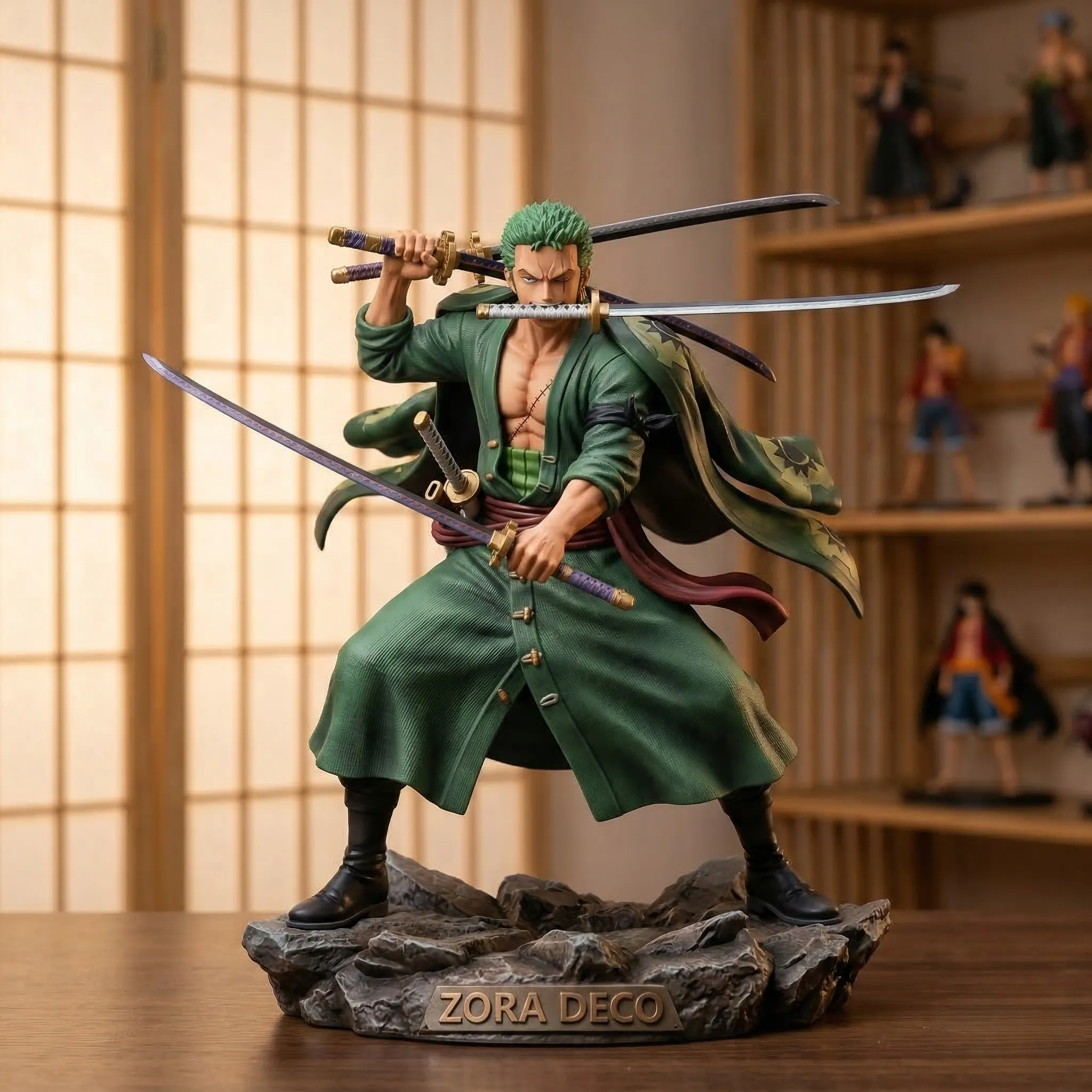 Mô hình anime trang trí Zoro hải tặc mũ rơm Zora Deco đẹp