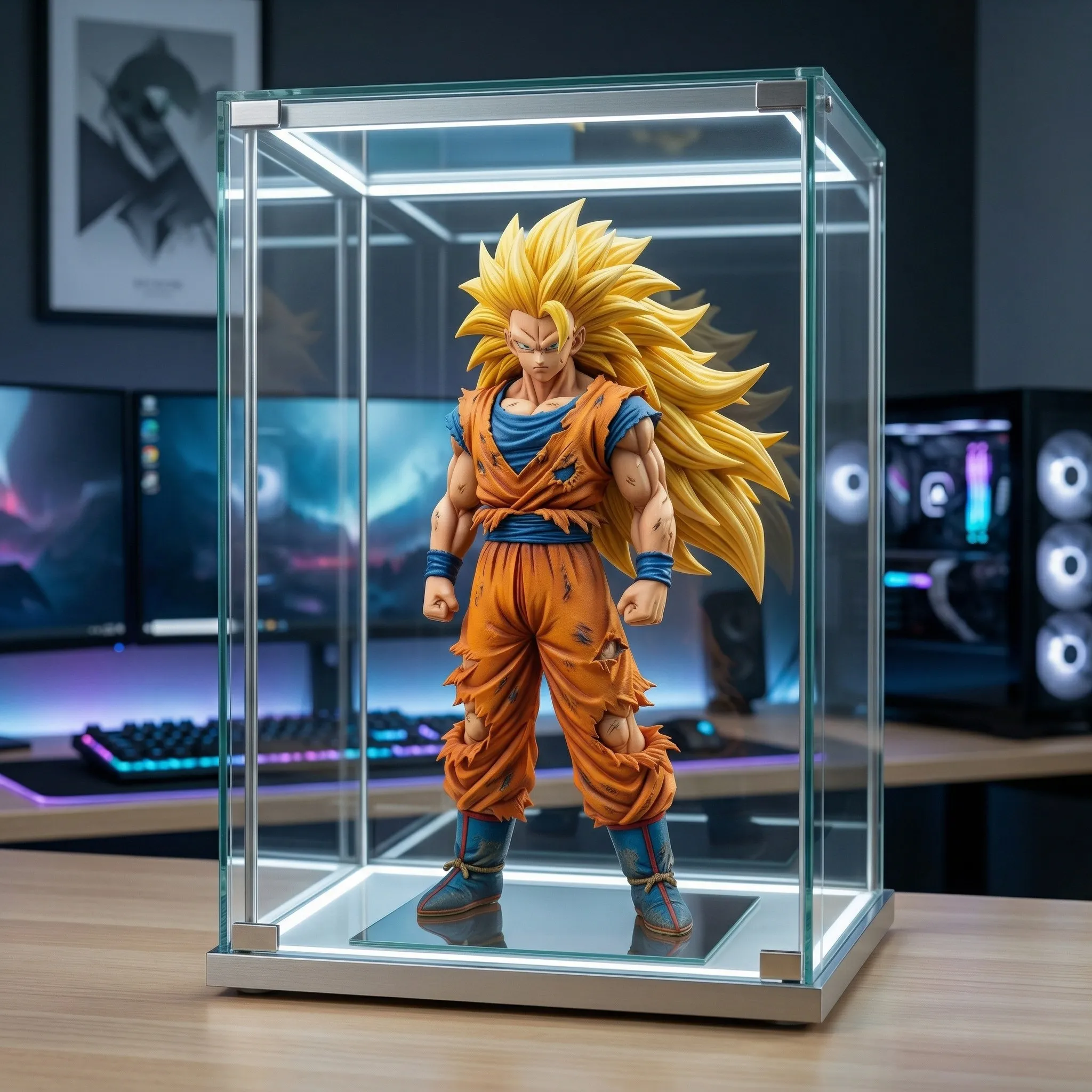 phân biệt mô hình goku ssj3 chính hãng và hàng fake
