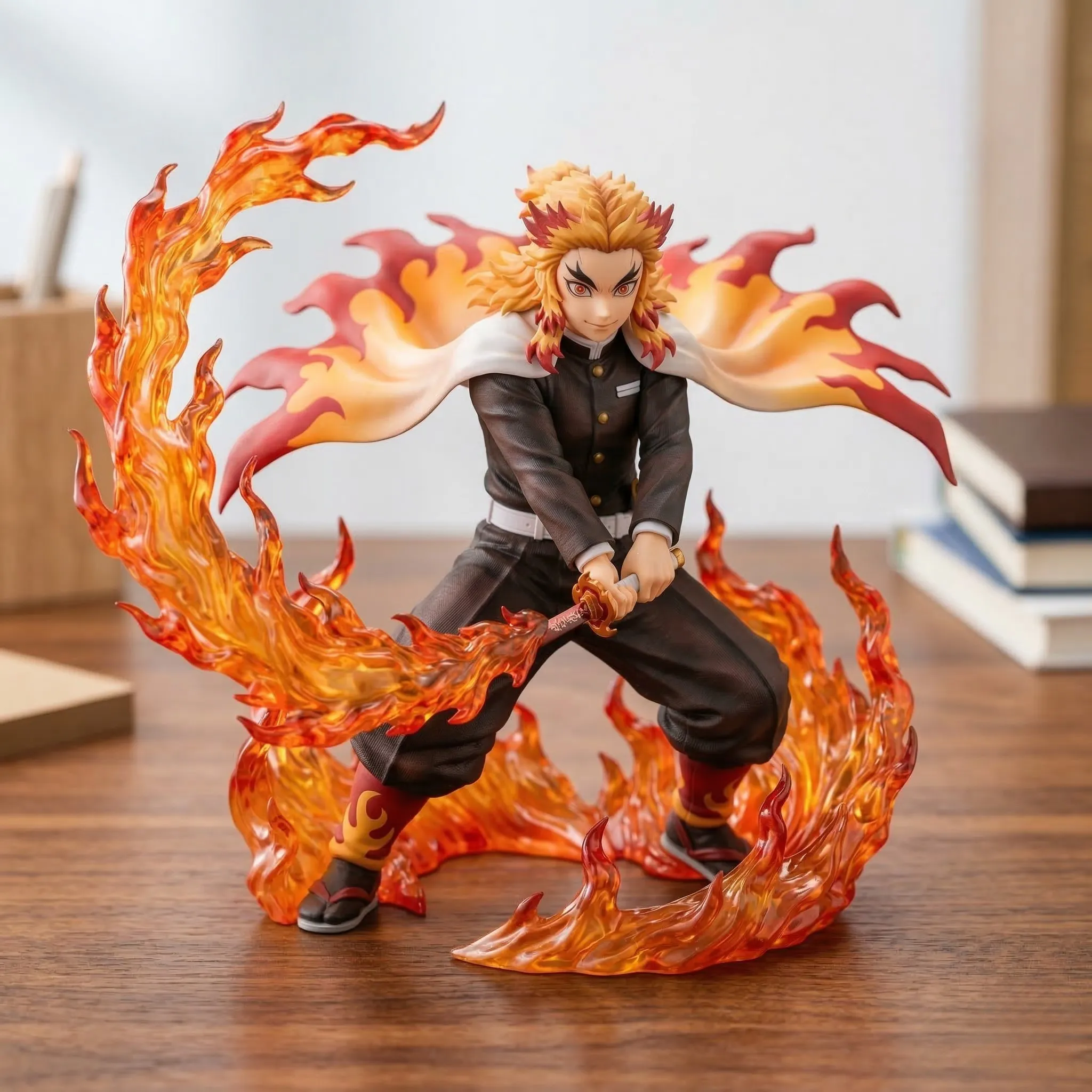 chi tiết mô hình rengoku kyojuro tinh xảo