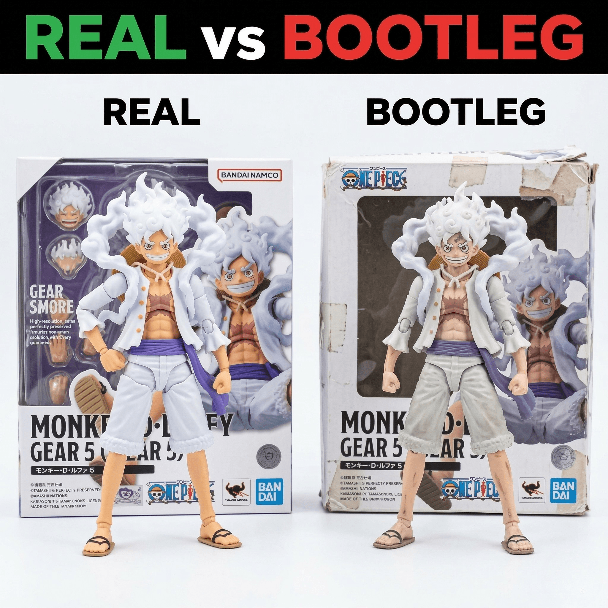 so sánh shop bán mô hình anime chính hãng và hàng nhái