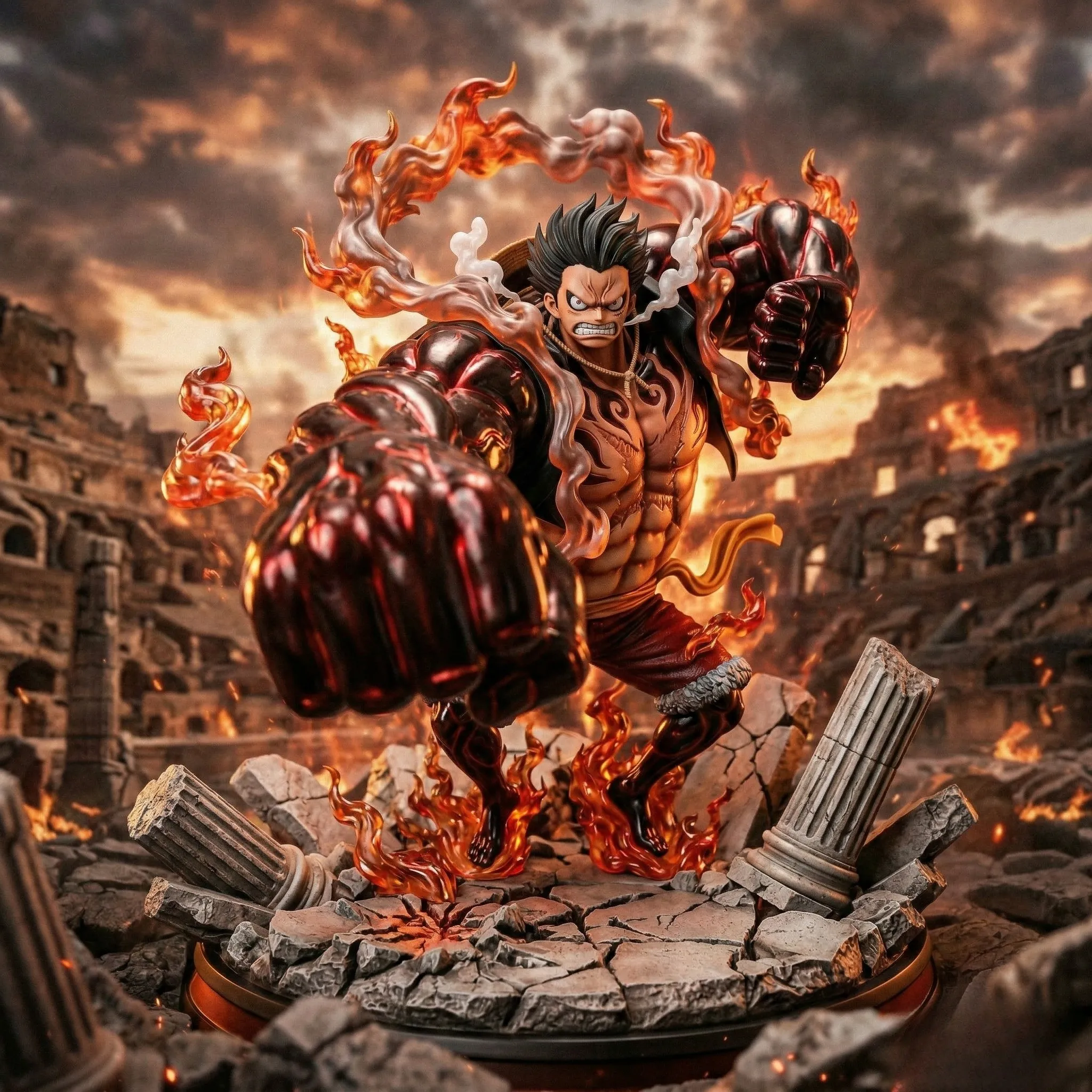 statue luffy gear 4 cao cấp