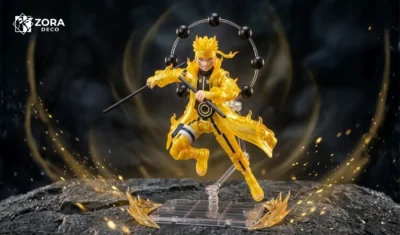 Mô hình Naruto Cửu Vĩ có khớp trạng thái Chakra Kurama.
