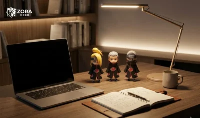 Bộ mô hình Akatsuki chibi trang trí bàn học cạnh máy tính