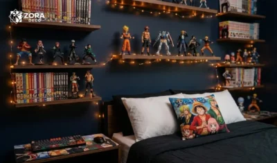 Decor bàn học anime, kệ trưng bày mô hình, manga Zora Decor.