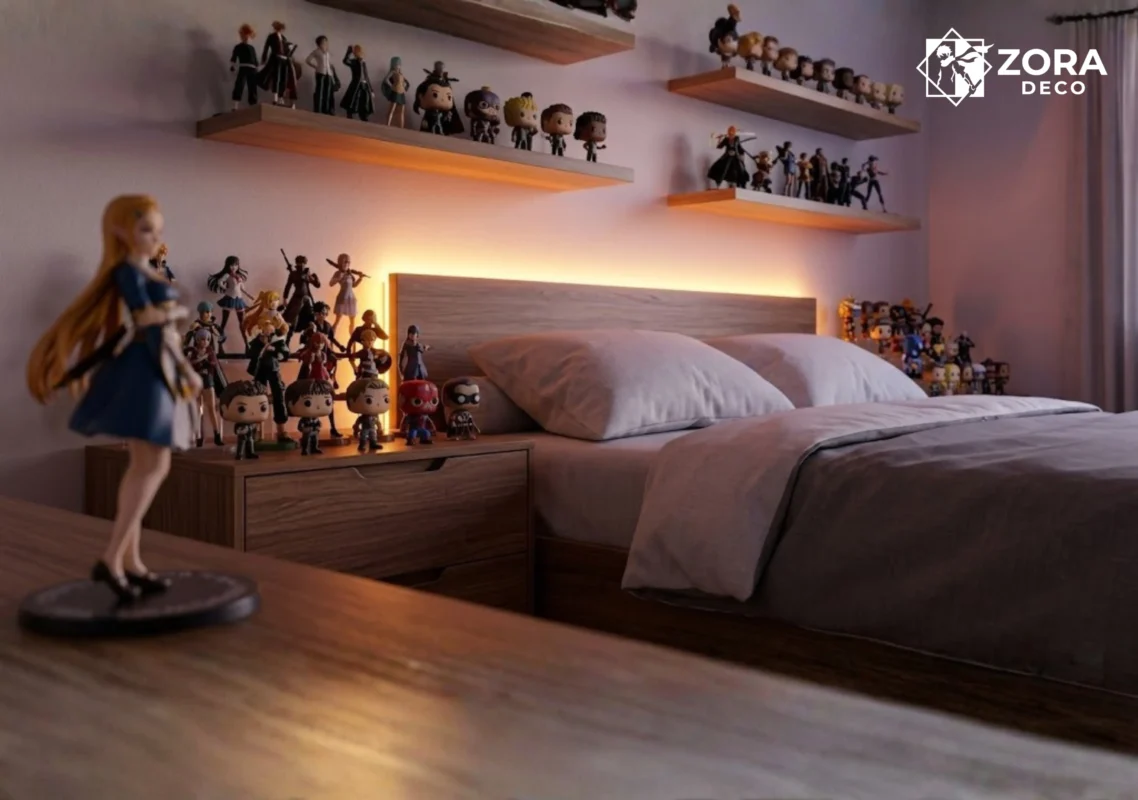 Mô hình decor phòng ngủ anime đa dạng tại Zora Deco