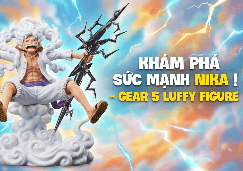 mô hình luffy gear 5 nika haki bá vương