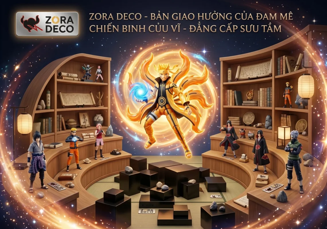 Banner mô hình Uzumaki Naruto Bandai chuyên nghiệp Zora Deco