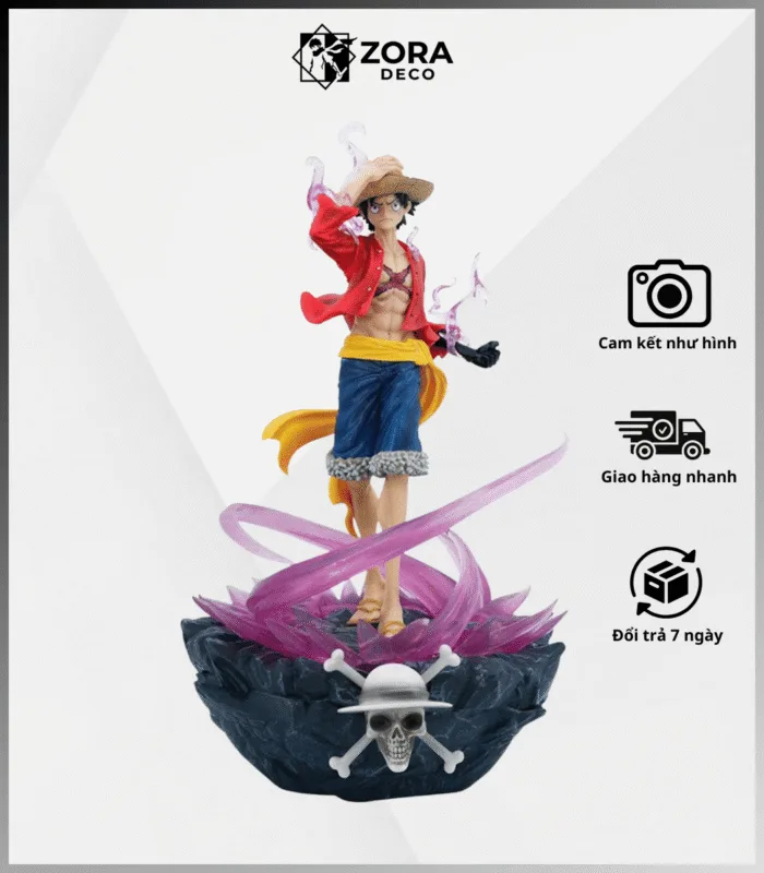 Mô Hình Monkey D. Luffy Haki Vũ Trang - Size Đại 39cm (Nặng 2.3kg) - Full Box | Zora Deco